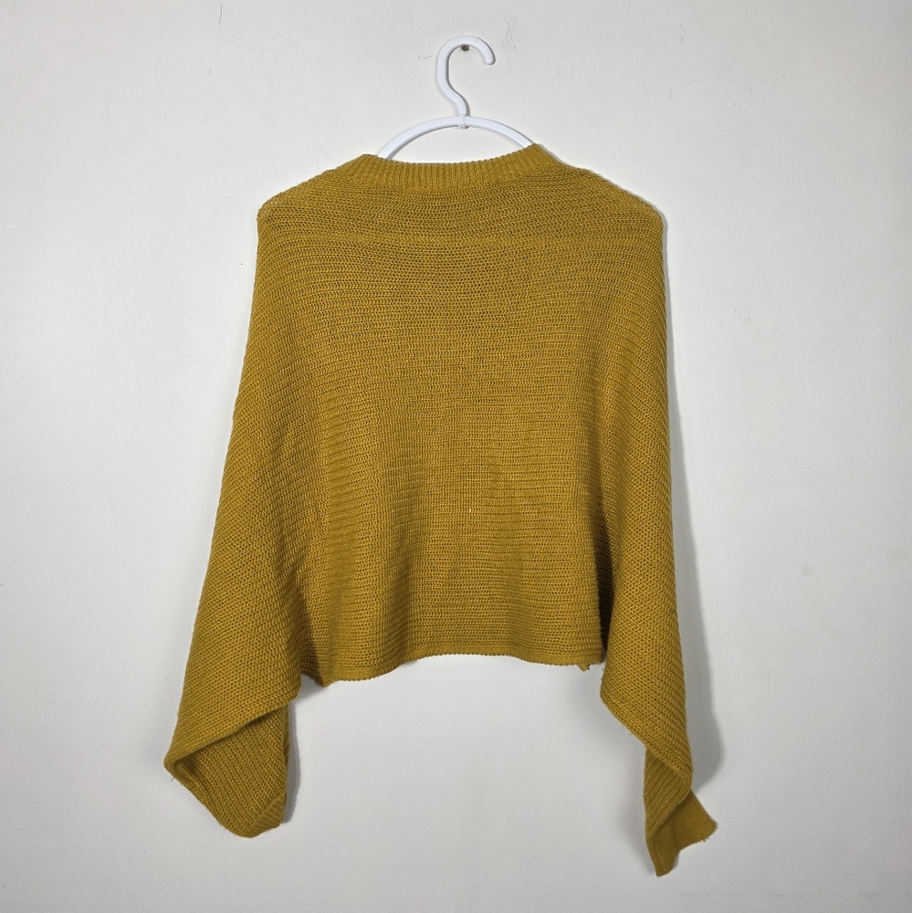 RD Style Mustard Knit Poncho
